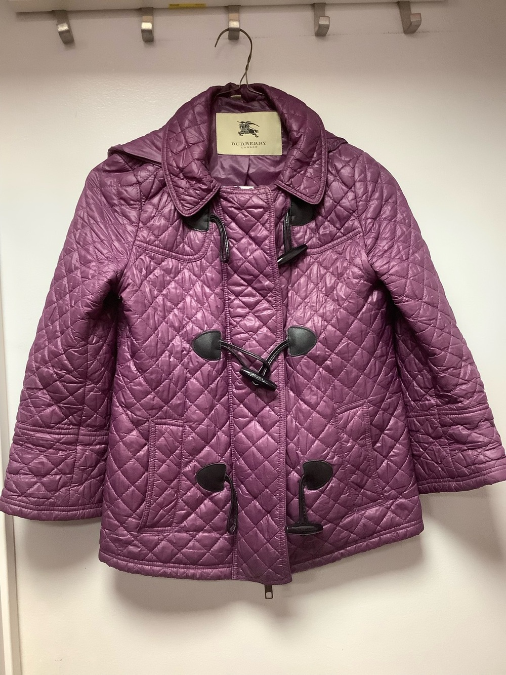 Burberry Purple Quilted Jacket